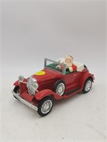 model A ford santa red car
