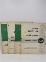 Massey harris parts lists old