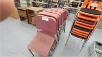 (13) Plastic Classroom Stacking Chairs