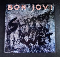 BON JOVI Slippery When Wet VINYL RECORD ALBUM LP