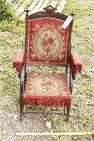 Vintage Folding Carpet Chair