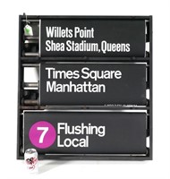 NYC Subway SHEA STADIUM Rotating Sign