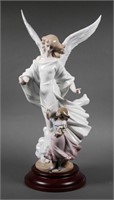 Lladro Porcelain Figurine Guardian Angel #6352