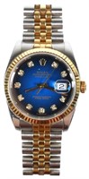 Mens ROLEX Oyster Perpetual Datejust Diamond Watch