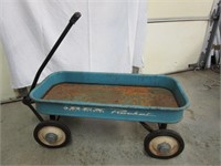 Rex Rocket Vintage Teal Wagon - Has some rust -