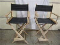 Pair of Foldable Director's Chairs - Pick up only