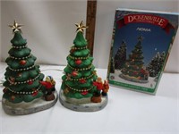 2 Dickensville Collectibles Noma Porcelain -
