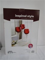 Nice Inspired Style Red Goblets