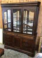 ASHLEY FURNITURE 2 PC CHINA CABINET