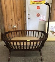 EASTLAKE VICTORIAN BABY CRADLE 54”