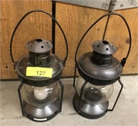 PAIR OF LANTERNS FOR CANDLE HOLDERS