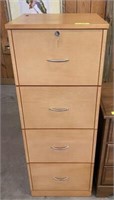 MAPLE TYPE 4 DRAWER FILE CABINET