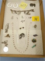 Flat Of Sterling - Incl. Charm Bracelet, Pins,