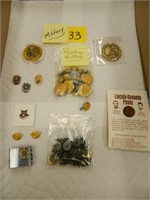 Military Items, Buttons, Tokens & Service Pins