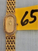 Ladies Bulava Wrist Watch Trimmed In Diamond -