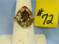 10kt - 7.0 Y/G Topaz & Citrine Amber Ring Size 10