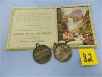 Copyright 1912 State Bank Orion Ink Blotter &