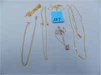 10kt - 5.0 Y/G & W/G Very Thin Necklaces -
