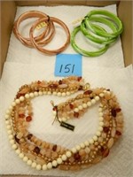 Lucite Necklace & Bracelets