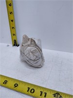 native american mohawk soapstone carving