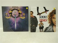 lp's inxs & toto albums