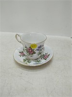 paragon cup & saucer english flowers
