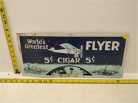 advertising sign 'world's greatest' 5 cent cigars