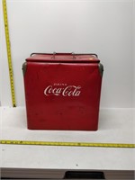 1950's coke cooler by st. thomas metal signs