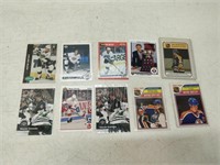 wayne gretzky lot - 10 hockey cards