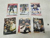 mario lemieux lot - 6 hockey cards