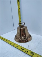 antique brass canadian beaver bell large
