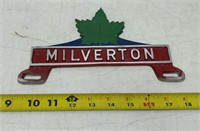 milverton license plate topper