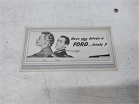 1950's ford postcard