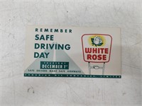 white rose gasoline blotter