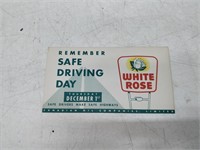 white rose gasoline blotter