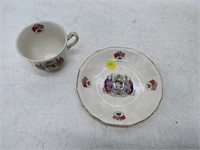 queen coronation alfred cup & saucer