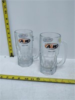 a & w rootbeer glasses