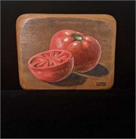 Whole Tomato and Half Tomato Painting