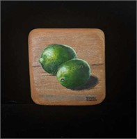 Two Limes Painting by Mary Porter