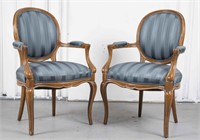 Louis XV Style Fauteuil à la Reine, Pair