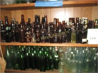 Antique & Vintage Bottle Collection - 2 Shelves