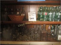 Antique & Vintage Bottle Collection - 2 Shelves