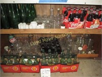 Antique & Vintage Bottle Collection - 2 Shelves