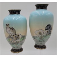 Manner of Namikawa Sosuke: A Pair of Cloisonn? Va