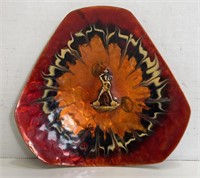 Painted Copper Dish