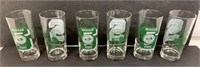 6 Michigan State Cups Glass
