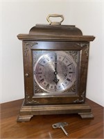 Vintage Hamilton Mantel Clock With Key