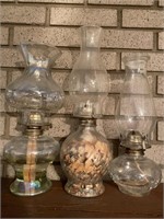 Set of Three Oil Lamps