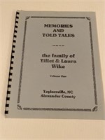 Memories and Told Tales Alexander County Booklet
