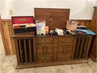 Vintage Zenith Stereo with Records & 8 Tracks